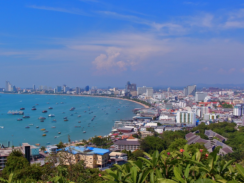 Pattaya gündüz kuş bakışı