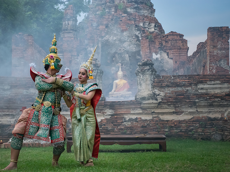 Kamboçya Siemreap'te yerel dans gösterisi